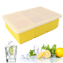 Formas de silicone extragrandes para cubos de gelo de derretimento lento, material de qualidade alimentar, moldes flexíveis e fáceis de