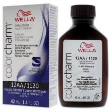COLORCHARM Permanente Flüssig-Haarfarbe für Grauabdeckung, 12AA Nordic Blonde