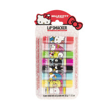 Lip Smacker Sanrio Hello Kitty and Friends Balsamo per labbra aromatizzato in 8 pezzi Trasparente per bambini My Melody Little Twin Stars e Choco