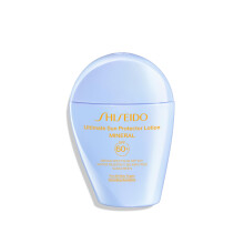 Shiseido Ultimate Sun Protector Lotion Mineral SPF 60 - Lpinkyv laajakirjoinen aurinkovoide kasvoille ja vartalolle - Parantaa nkyvsti juonteide