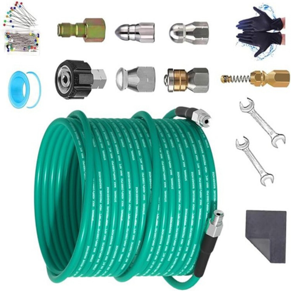 5800Psi Water Jet Drain Cleaner Hose Sewer Jetter Kit For 7754000306169