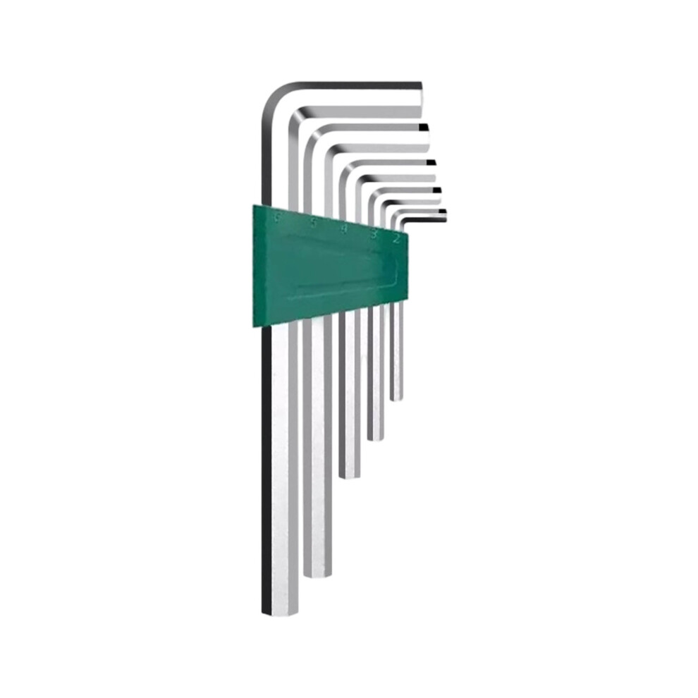 5 / 9Pcs L Type Tool Hex Key With Multiple-Electroplated Flat H 7754000306343