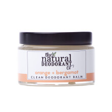 The Natural Deodorant Co Clean Deodorant Balm Orange & Bergamotte, 55 g, ohne Aluminium, ohne Plastik, ganztägiger Schutz