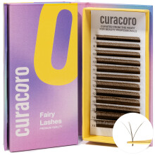 Curacoro Brown Fairy Volume Ripsipidennykset 3D 0,07mm Paksuus C CC D Kihara 8-15mm Pituus Mixed Tray Premium Ruskea Yksilllinen ripsien tarjotin Am