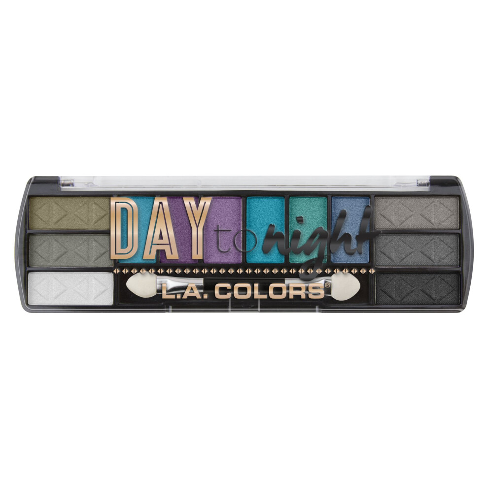 L.a. Colors Dark Day To Night 12 Color Eyeshadow Palette After 0.28 Oz. (Ces432) Powder
