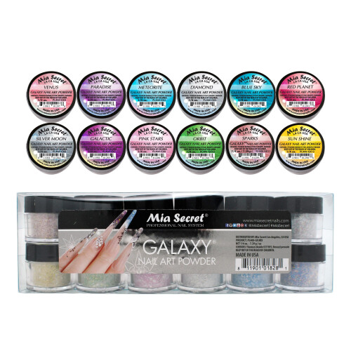 Mia Secret Galaxy 12 Stk Samling Akrylpulver