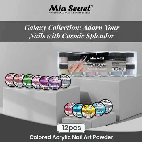 Mia Secret Galaxy 12 Stk Samling Akrylpulver 1
