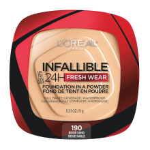 L'Oreal Paris Makeup Ufejlbarlig Fresh Wear Foundation i et Pulver Op til 24H B?r Vandt?t Beige Sand 0,31 oz.