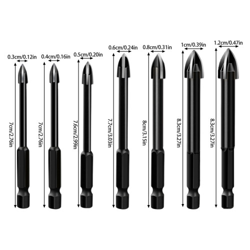 3/4/5/6/8/10/12mm Crossing Tile Drill Bits Set-5mm single pack 2