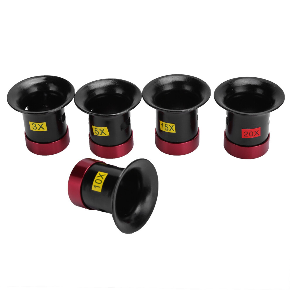 5pcs Aluminum Alloy Magnifying Glass Watch Repair Glass Lens Magnifier-image-OPC-PMX9VMV-NEW