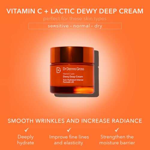 Dr Dennis Gross Vitamin C Lactic Dewy Deep Cream 60ml 1