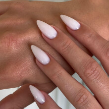 KQueenest 48 kpl Mantelipuristin kynsille Keskipitk painallus valkoisille kynsille Yksivrinen keskipitk tekokynsi Akryyli Stiletto Nails Liima pit