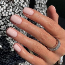 48 stuks naakt opdruknagels lijmnagels - kort vierkant extra kort acryl natuurlijke handgemaakte dikke kunstnagels voor dames