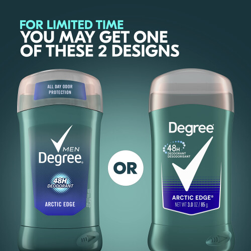 Déodorant Degree Men Original 48h Protection Odeur Arctic Edge 3 oz, Pack de 2 1