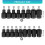 Socket Adapter Hexagonal Drill Bit Reinforced Nut-17 piece set 3