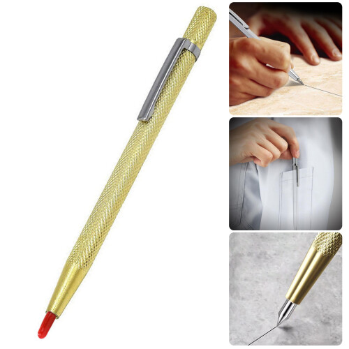Compact Ergonomic Tile Marking Pens for Accurate Glass-Gold 2
