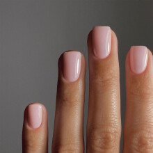 48 stk Nude Pink Tryk p? negle Korte firkantede falske negle Lim p? negle Korte gelnegle Tryk p? Akrylnegle Stick p? falske negle til kvinder Nat