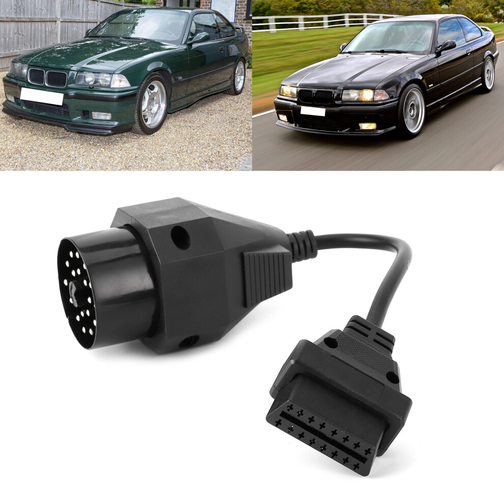 Obd2 Adapter Cable 16Pin Female To 20Pin For E36 E39 X5 Z3 Black 5051360188926