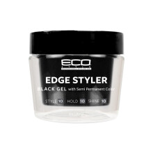 Styler Ecoco Eco Pomade Black Gel Med Semi Permanent Color Strong Hold 3 oz