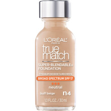 LOr?al Paris Makeup True Match Super-Blendable Liquid Foundation Buff Beige N4 1 Fl Oz 1 Count