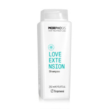FRAMESI Morphosis Love Extension Shampoo 8,4 fl oz Shampoo voor haarextensies en pruiken Natuurlijke ingredi?ten Reinigt zachtjes en hydrateert Kleur