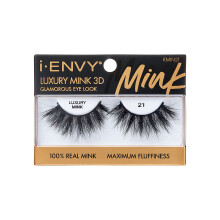 Cílios Postiços i-ENVY Luxury Mink Collection 100% Mink Real Olhar Glamouroso Máxima Fluffiness 3D Multi-Curl