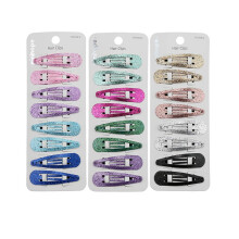 minihope haarclips voor vrouwen, snap clips voor meisjes, met metalen glans, 5cm, 24 Stuks (1 verpakking)