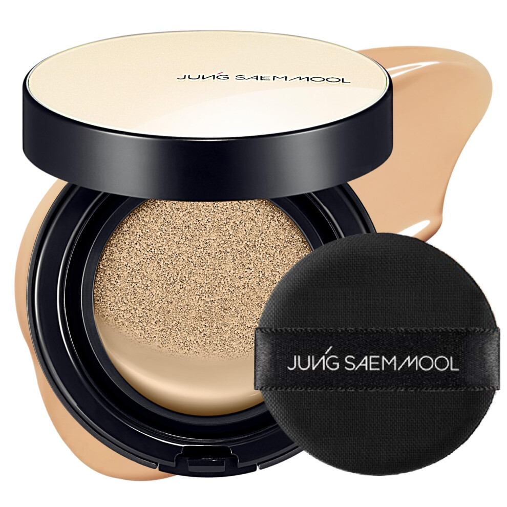 Jung Saem Mool Essential Skin Nuder Cushion 22W Sand 0.49 Fl Oz No Refill Natural Radiant Finish Cushion Foundation With Buildable Coverage Lightw