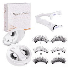 Magnetic Eyelashes with Applicator Reusable natural looking no eyeliner no adhesive easy to put on and take off. (CT10-6)