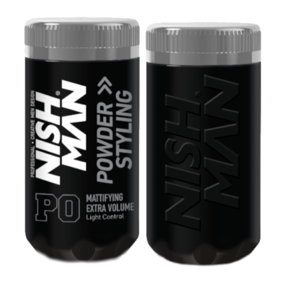 Nishman Light Hair Volume Powder, 20 Gr | Control | Natural Matte Look | Hair Styling Powder Men | Hair Texture Powder Wax | Texturising, Volumising Hair