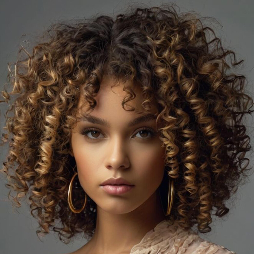 Svolna Unisex Short Jamaican Bounce Crochet Hair 3 Packs 2X Ringlet Wand Curl Crochet Hair 8 Inch Curly Crochet Braiding Hair 60 Roots