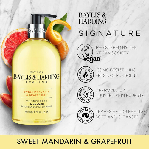 Baylis & Harding Baylis & Harding Sapone Mani Mandarino Dolce e Pompelmo, 500 ml 1