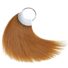 RINBOOOL Muestras de Cabello para Pruebas de Color, Tono Marrón Claro Nivel 6, Cabello Humano Remy, 30 Mechas por Paquete, 8 Pulgadas