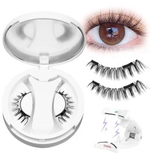 Cílios Magnéticos com Aplicador, Giani Lashes, Look Natural, Reutilizáveis, Sem Cola, Leves e à Prova d'Água