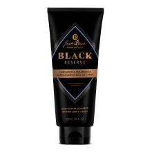 Jack Black - Limpiador para cuerpo y cabello Black Reserve 10 onzas lquidas - Cardamomo y madera de cedro - Champ para lavado corporal para hom