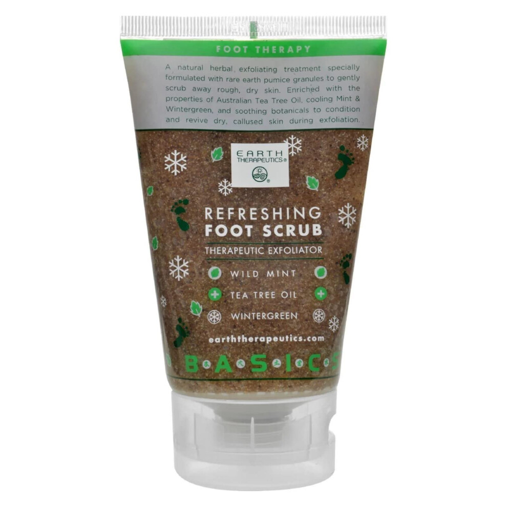 Earth Therapeutics Exfoliator Refreshing Foot Scrub 4 Oz