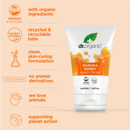 DR ORGANIC Manuka Honig Handcreme, 0.16 kg 2