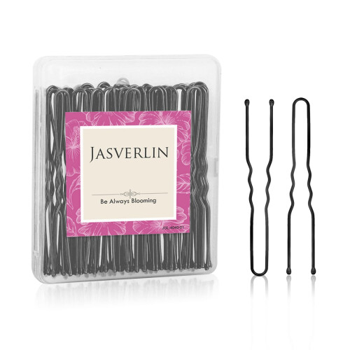 JASVERLIN U Fermagli Neri per Capelli Spessi U Pins per Chignon Accessori per Capelli
