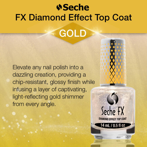 Seche FX Diamond Effect Topcoat Goud 2