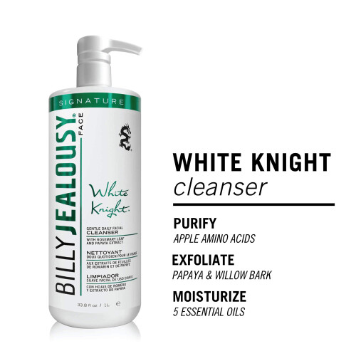 Billy Jealousy Billy Jealousy White Knight Καθημερινό Καθαριστικό Προσώπου με Μη Αφαιρετικούς Απολεπιστές 1