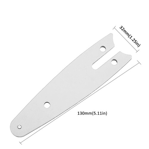Mini Electric Chainsaw Set Guide Plate 11-inch Chain Silver 1
