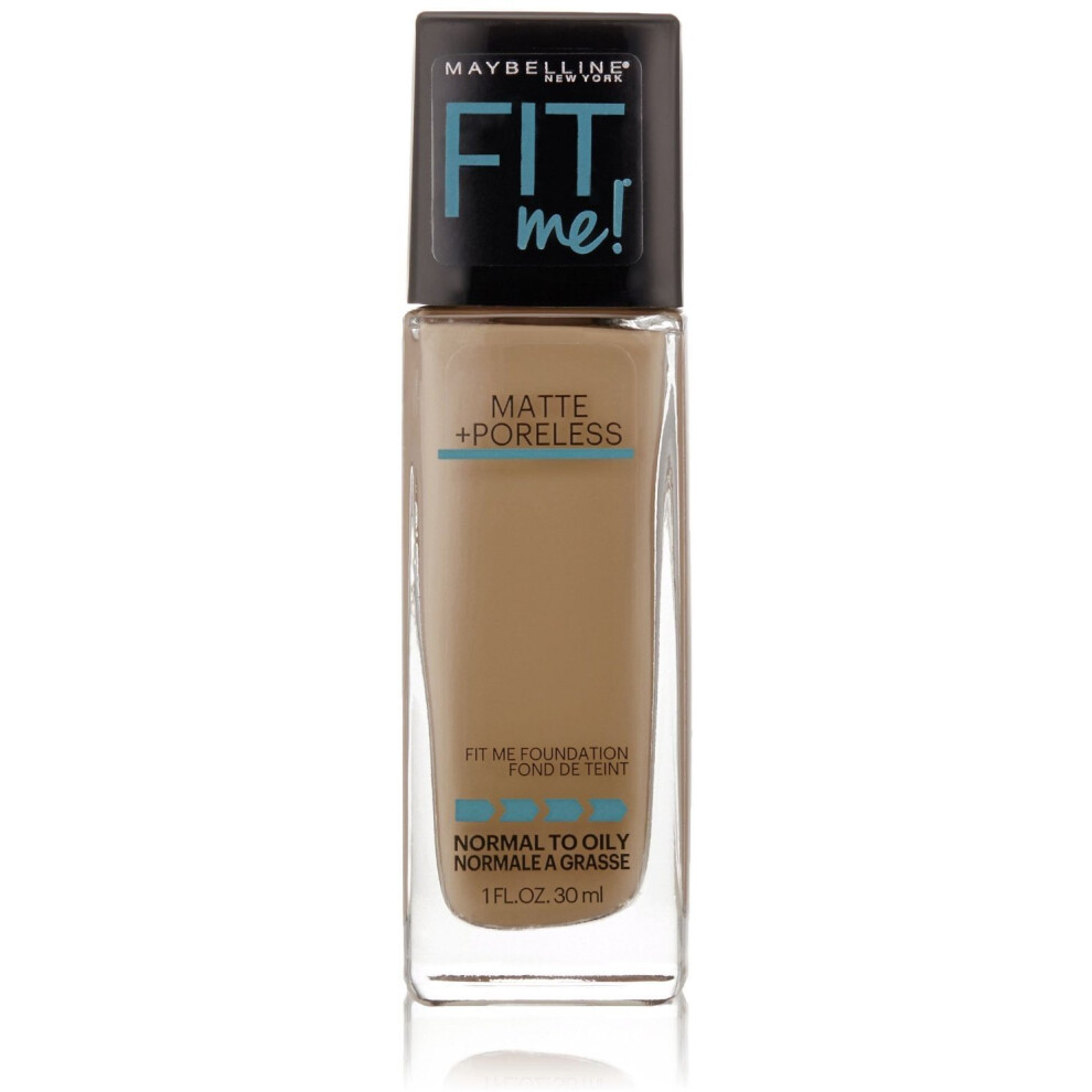 Photos - Foundation & Concealer Maybelline New York Fit Me! Matte + Poreless Foundation Warm Nude [128] 1 oz  B00RH70UWW (Pack of 2)