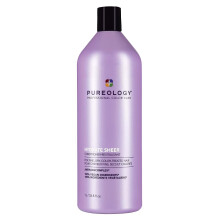 Pureology | Hydrate Sheer Moisturising Conditioner| For Fine, Colour Treated Hair | Lightweight | Silicone-Free | Vegan 1000ml