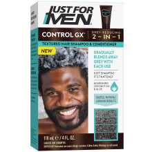 Just for Men Control GX Grey Reducing Shampoo kuvioiduille hiuksille Gradual Hair Color miehille 4 Fl Oz (1 pakkaus)