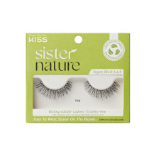 KISS Sister Nature Vegan, Cílios Postiços, 'Ivy', 14 mm, Inclui 1 Par, Amigável com Lentes de Contato
