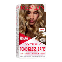 Revlon ColorSilk Tone + Gloss + Care Demi tarts hajfestk kszlet hagyva hagyhat fejborrel s hajpol szrummal 2x fnyesebb, 4x erosebb 7 stt s