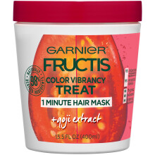 Garnier Hair Care Fructis Color Vibrancy Treat 1 Minute Masque capillaire  l'extrait de Goji 13,5 once liquide