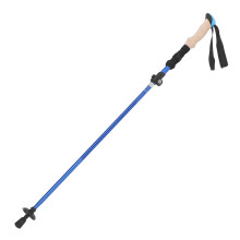 Tragbarer Teleskop-Herbststock aus Aluminiumlegierung, Blau, 115–135 cm