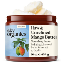 Sky Organics Mango Boter voor Lichaam & Gezicht, 100% Rauwe en Ongefilterde Hydraterende Boter