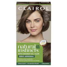 Clairol Natural Instincts Tinta de Cabelo Demi-Permanente, 6C Castanho Claro, Pacote de 1